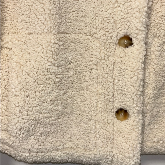 Zara Cream Teddy Jacket - Picture 2 of 6